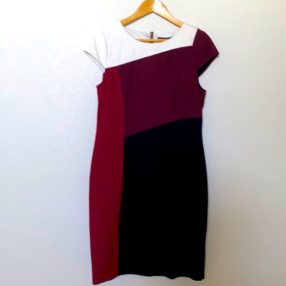 White House Black Market Dresses & Skirts - Color block work dress